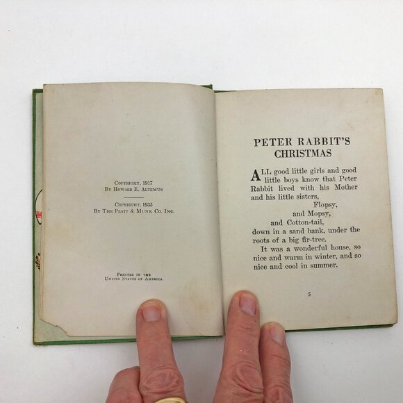 Peter Rabbit's Christmas Wee Books Duff Graham 1935 Hardback - Picture 8 of 11